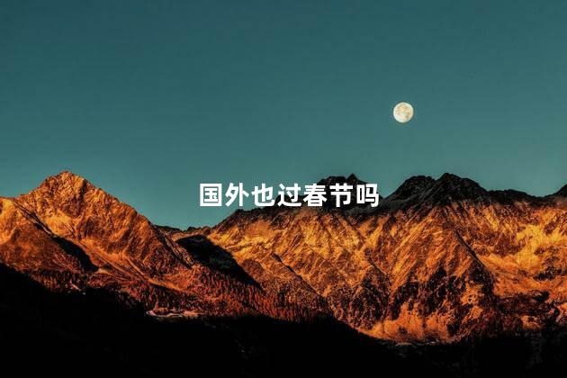 国外也过春节吗